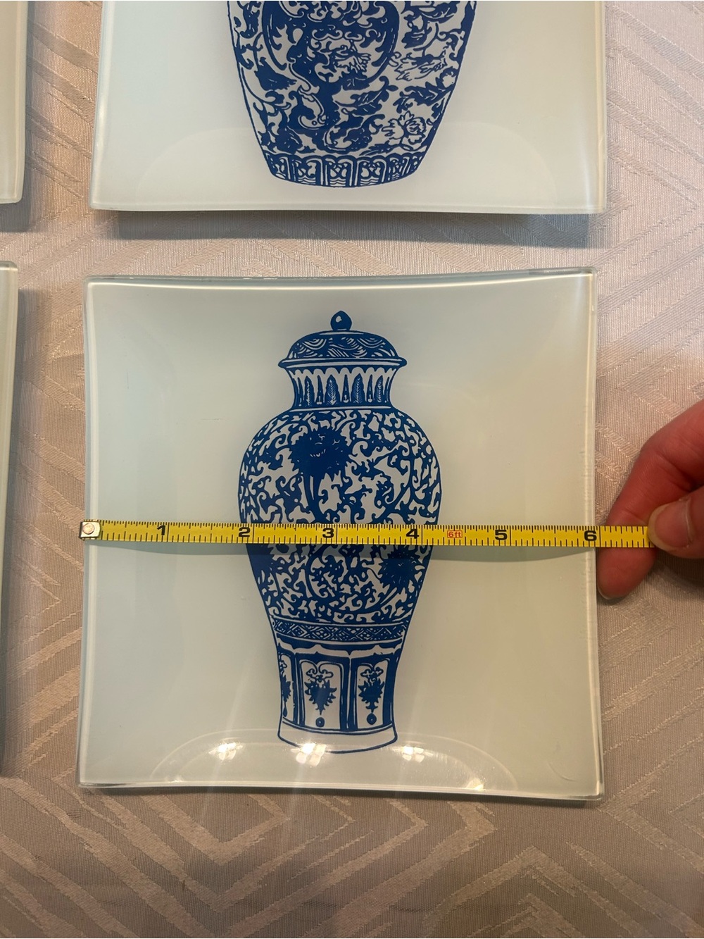 Glass Tile Wall Decor Blue and White China - Picture 6 of 7